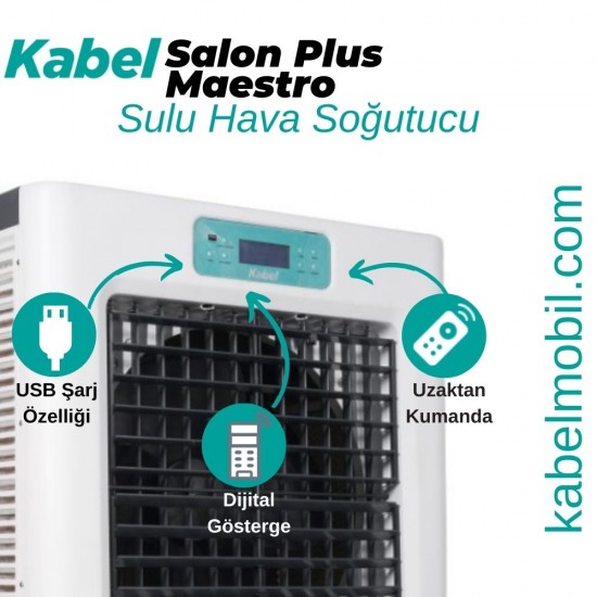 KABEL SALON PLUS MAESTRO 8000m3 Sulu Evaporatif Mobil Taşınabilir Sulu Hava Soğutucu